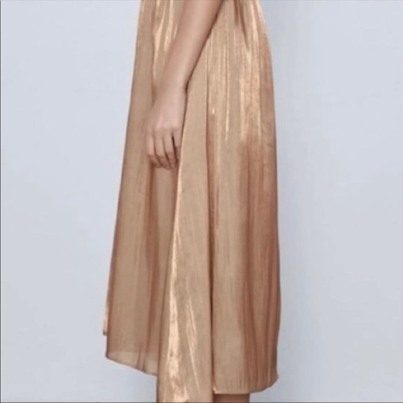 Zara Metallic Midi Dress, Size XS - Picture 9 of 14